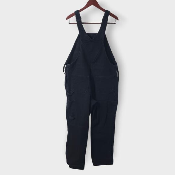 Carhartt Womens Weathered Duck Canvas Wildwood Bib Overalls Black Sz Lg (12-14) - Picture 4 of 13